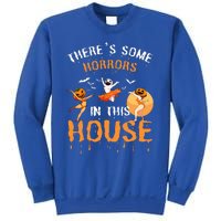 Theres Some Horrors In This House Ghost Pumpkin Halloween Sweatshirt