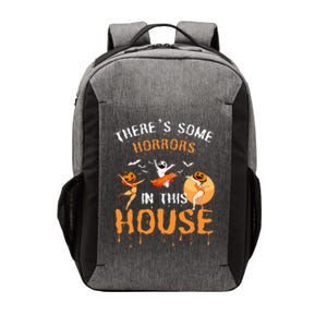 Theres Some Horrors In This House Ghost Pumpkin Halloween Vector Backpack