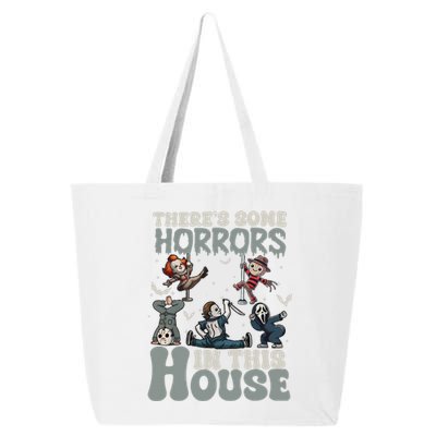 Theres Some Horrors In This House Halloween Funny Horror Characters 25L Jumbo Tote