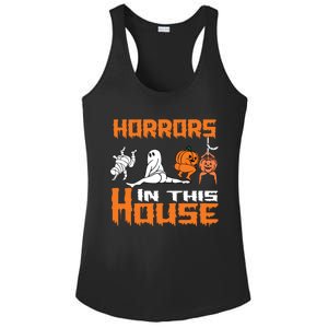 ThereS Some Horrors In This House Funny Halloween Gift Ladies PosiCharge Competitor Racerback Tank