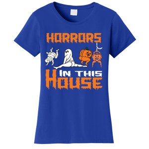 ThereS Some Horrors In This House Funny Halloween Gift Women's T-Shirt