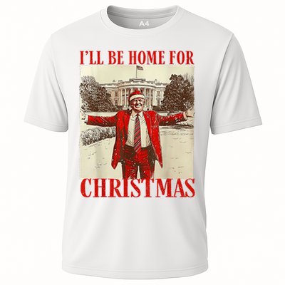 Trump Santa Ill Be Home For Christmas Cooling Performance Crew T-Shirt