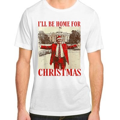 Trump Santa Ill Be Home For Christmas Adult ChromaSoft Performance T-Shirt