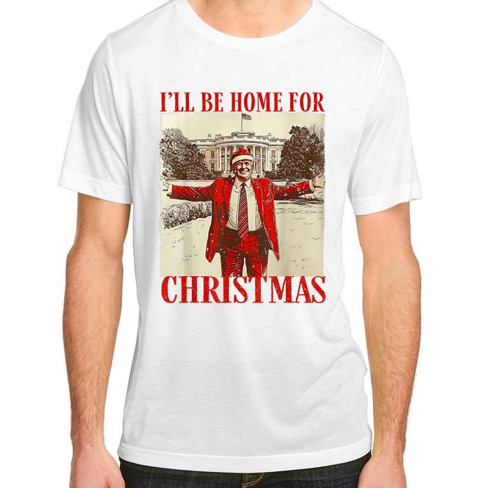 Trump Santa Ill Be Home For Christmas Adult ChromaSoft Performance T-Shirt