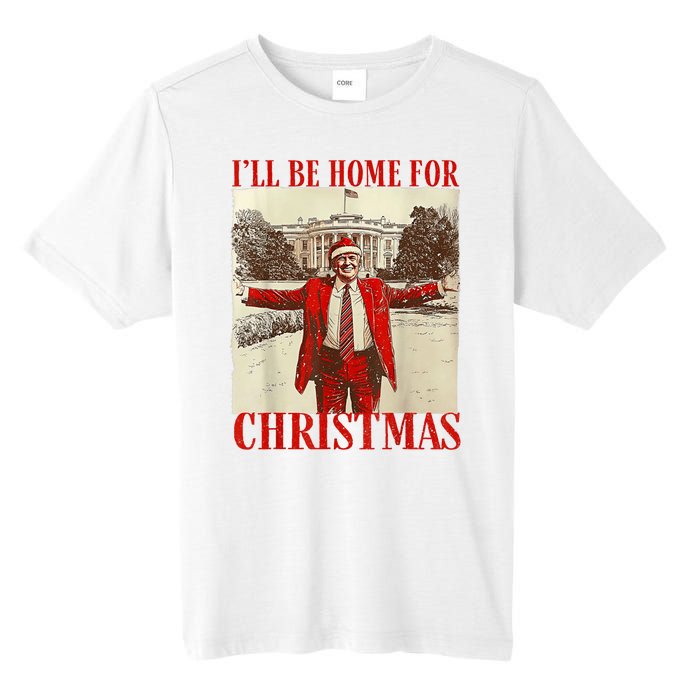 Trump Santa Ill Be Home For Christmas Tall Fusion ChromaSoft Performance T-Shirt