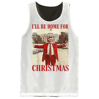 Trump Santa Ill Be Home For Christmas Mesh Reversible Basketball Jersey Tank