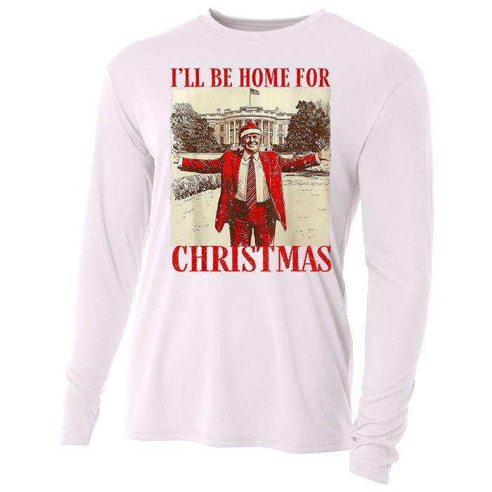 Trump Santa Ill Be Home For Christmas Cooling Performance Long Sleeve Crew