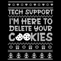 Tech Support IM Here To Delete Your Cookies Christmas Xmas Mousepad