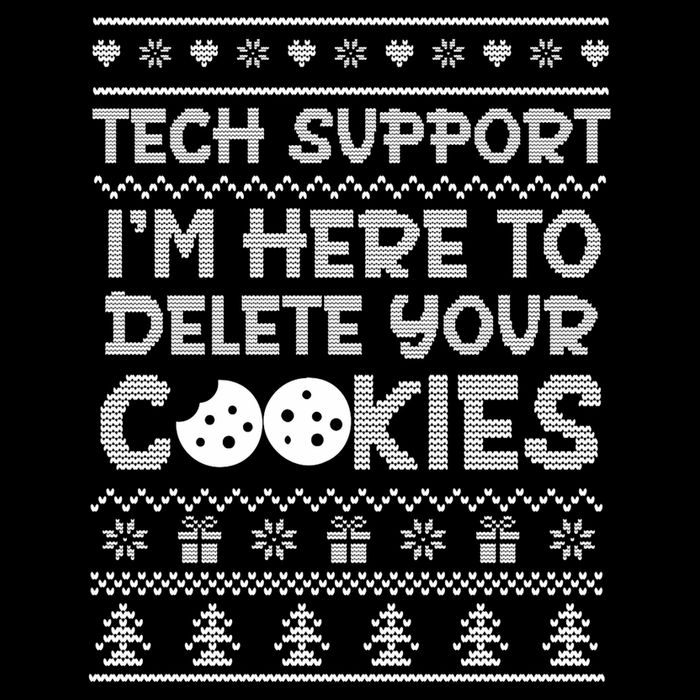 Tech Support IM Here To Delete Your Cookies Christmas Xmas Mousepad