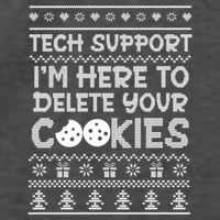 Tech Support IM Here To Delete Your Cookies Christmas Xmas Vector Backpack