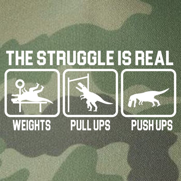 The Struggle Is Real Funny TRex Legacy Tie Dye Trucker Hat