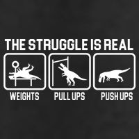 The Struggle Is Real Funny TRex Cool Comfort Performance Bucket Hat