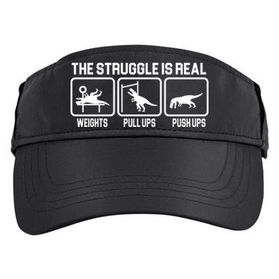 The Struggle Is Real Funny TRex Adult Drive Performance Visor