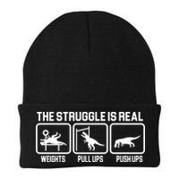 The Struggle Is Real Funny TRex Beanie