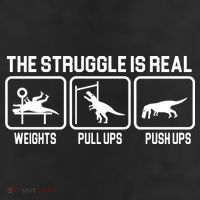 The Struggle Is Real Funny TRex 25L Jumbo Tote