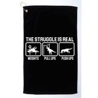 The Struggle Is Real Funny TRex Golf Towel