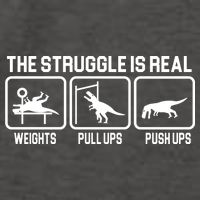 The Struggle Is Real Funny TRex Vector Backpack