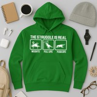The Struggle Is Real Funny TRex Hoodie