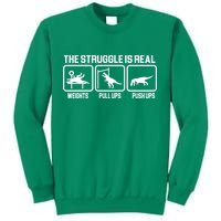 The Struggle Is Real Funny TRex Sweatshirt