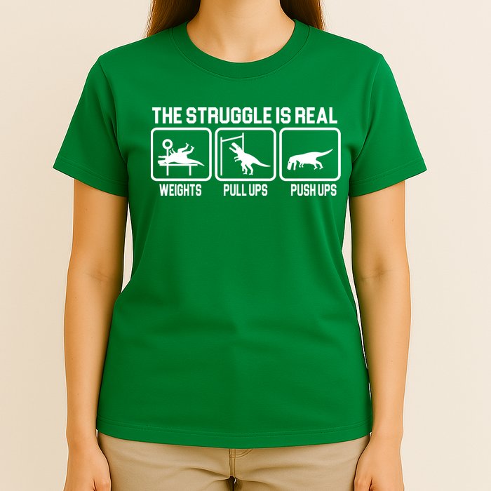 The Struggle Is Real Funny TRex T-Shirt