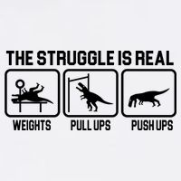 The Struggle Is Real Funny TRex Garment-Dyed Sweatshirt