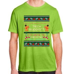 Tech Support IM Here To Delete Your Cookies Christmas Adult ChromaSoft Performance T-Shirt