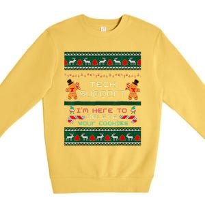 Tech Support IM Here To Delete Your Cookies Christmas Premium Crewneck Sweatshirt