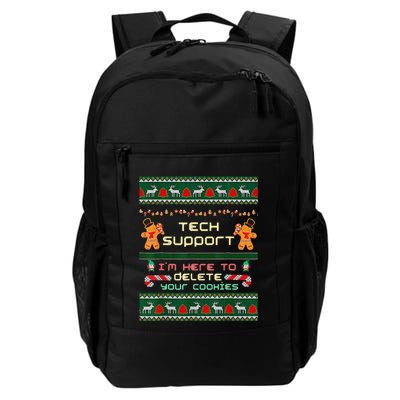 Tech Support IM Here To Delete Your Cookies Christmas Daily Commute Backpack