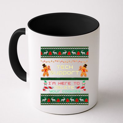Tech Support IM Here To Delete Your Cookies Christmas Coffee Mug