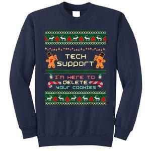 Tech Support IM Here To Delete Your Cookies Christmas Sweatshirt