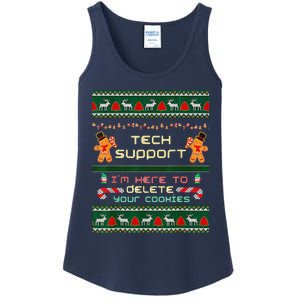 Tech Support IM Here To Delete Your Cookies Christmas Ladies Essential Tank