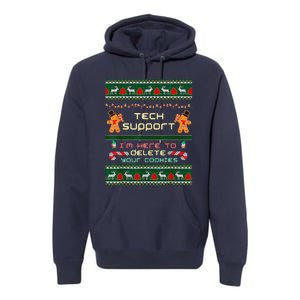 Tech Support IM Here To Delete Your Cookies Christmas Premium Hoodie