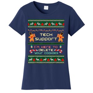 Tech Support IM Here To Delete Your Cookies Christmas Women's T-Shirt