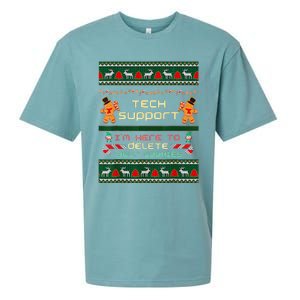 Tech Support IM Here To Delete Your Cookies Christmas Sueded Cloud Jersey T-Shirt