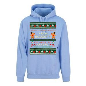 Tech Support IM Here To Delete Your Cookies Christmas Unisex Surf Hoodie