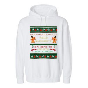 Tech Support IM Here To Delete Your Cookies Christmas Garment-Dyed Fleece Hoodie