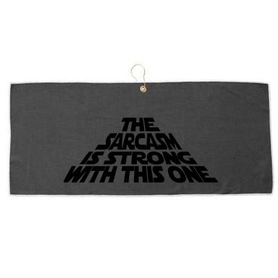 The Sarcasm Is Strong With This One Large Microfiber Waffle Golf Towel