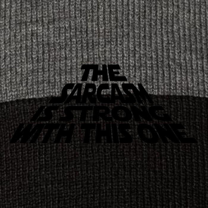 The Sarcasm Is Strong With This One Stripe Pom Pom Beanie