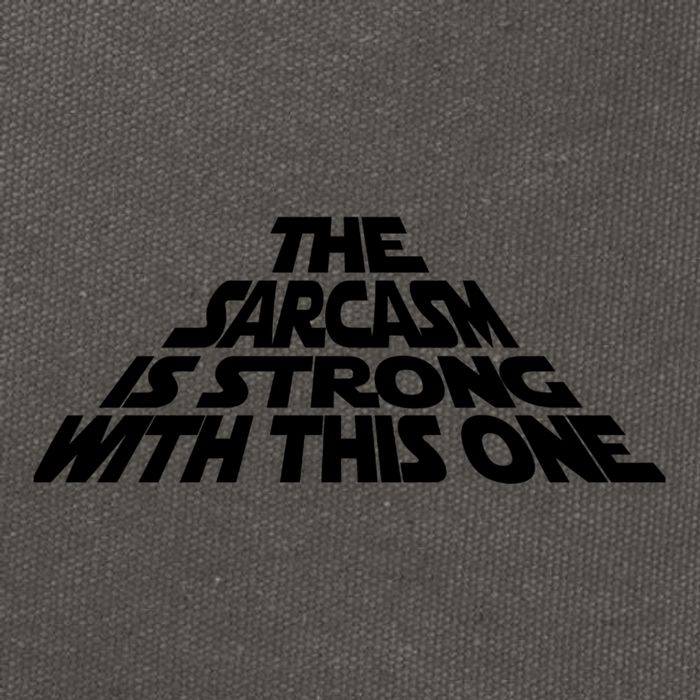 The Sarcasm Is Strong With This One Cotton Canvas Backpack