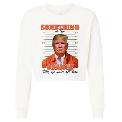 Trump Something In The Orange Tells Me Were Not Done Cropped Pullover Crew