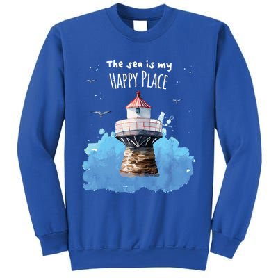 The Sea Is My Happy Place I Beach Lighthouses Coast Summer Gift Sweatshirt