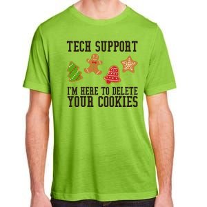 Tech Support Im Here To Delete Your Cookies Funny Christmas Holiday Adult ChromaSoft Performance T-Shirt