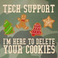 Tech Support Im Here To Delete Your Cookies Funny Christmas Holiday Legacy Tie Dye Trucker Hat