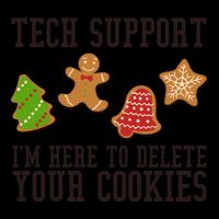 Tech Support Im Here To Delete Your Cookies Funny Christmas Holiday Mug
