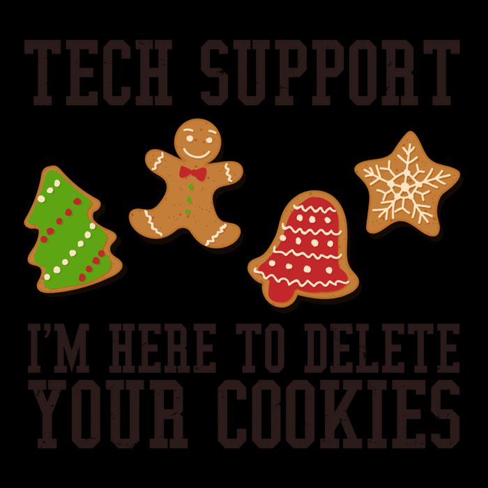 Tech Support Im Here To Delete Your Cookies Funny Christmas Holiday Mug