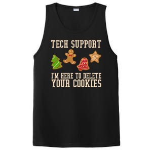 Tech Support Im Here To Delete Your Cookies Funny Christmas Holiday PosiCharge Competitor Tank