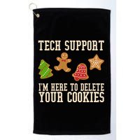 Tech Support Im Here To Delete Your Cookies Funny Christmas Holiday Golf Towel
