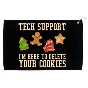 Tech Support Im Here To Delete Your Cookies Funny Christmas Holiday Grommeted Golf Towel