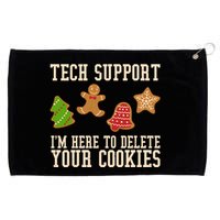 Tech Support Im Here To Delete Your Cookies Funny Christmas Holiday Grommeted Golf Towel