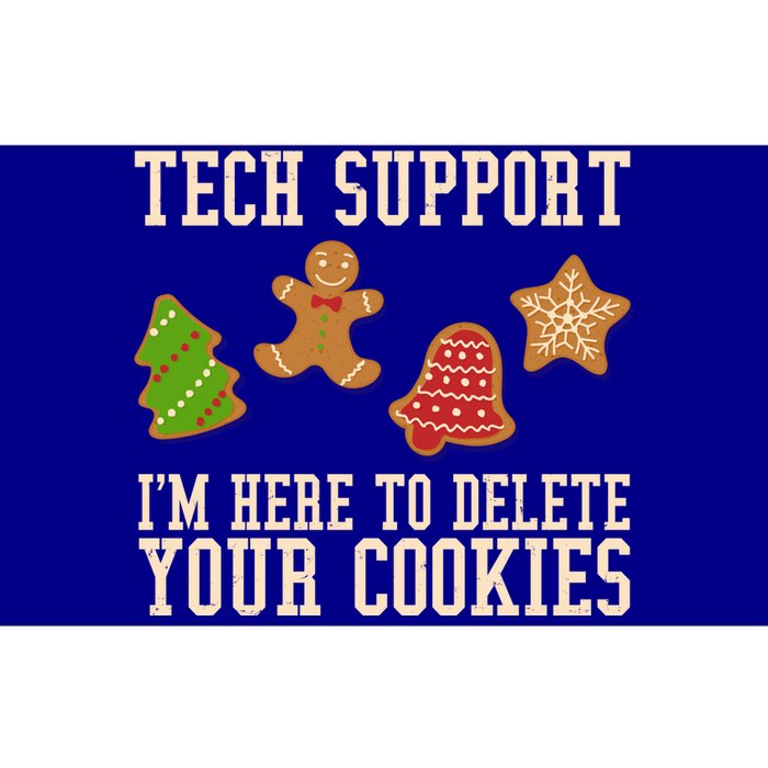 Tech Support Im Here To Delete Your Cookies Funny Christmas Holiday Bumper Sticker